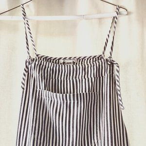 Billabong Jumpsuit Size M (Lightly Worn) dark navy and white striped